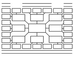 a diagram with several different sections in the middle and one section on the other side