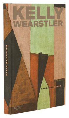 a book cover with an abstract painting on it's front and back covers in different colors