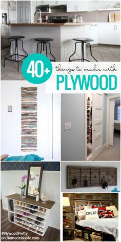 there are many different things in the room that you can use to decorate with plywood