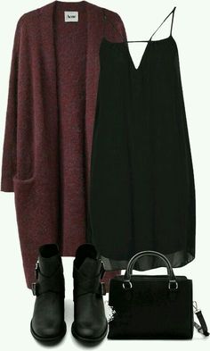 Cool Mode Tips, Bohemian Minimalist, Bohol, Mode Casual, Dress Chiffon, Fashion Winter, Looks Chic, 가을 패션, Looks Style