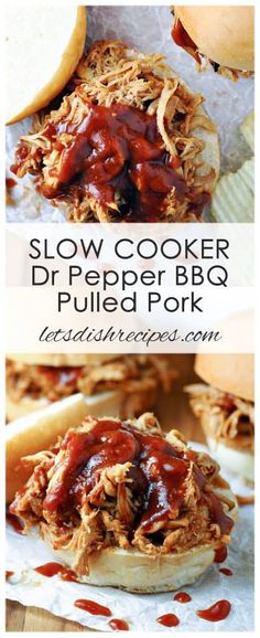 slow cooker bbq pulled pork sandwiches with barbecue sauce