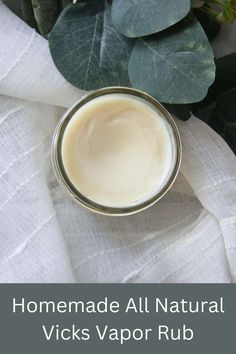 Homemade Vicks Vapor Rub - The Lobo Life Homemade Vicks Vapor Rub, Cocoa Butter Recipes, Homemade Vicks, Vicks Inhaler, Vapo Rub, Vicks Vapor, Vicks Vaporub Uses