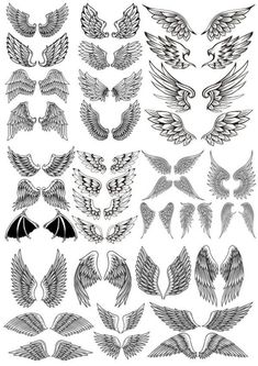 Angel Wings Tattoo Man, Angle Wing Tattoos, Back Of Neck Tattoo Men, Wing Neck Tattoo, Angel Wings Tattoo On Back, Eagle Wing Tattoos, Angle Tattoo, Wing Tattoos On Back, Alas Tattoo