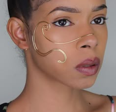 Lip Jewelry, Nose Piece, Wire Jewelry Designs, Nose Rings, Nose Ring Stud, Fantasy Jewelry, Pretty Jewellery