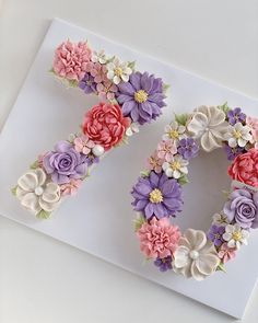 the letter o is made up of flowers