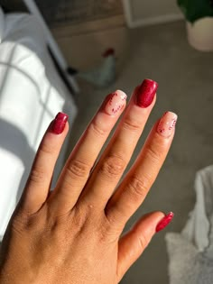 💅 Nail Shape pictured: Medium Square 🤍 All false nail sets are handpainted with basecoat, coloured gel and a strong top coat! My False Press on Nail sets are available in a variety of different gel colours, please message me any colour changes you require.  My Press on Nails can last up to 2 - 3 weeks with proper prep and care. False Nails are a good alternative to acrylic nails and are often compared to having acrylic nails whilst saving on cost and time (check my reviews!) All false nail ord Candy Cane Heart Nails, Christmas Candy Cane Nails, Candy Cane Christmas Nails, Different Gel, Luxe Christmas, Nails Xmas, Festive Nails, Candy Cane Lane, Candy Cane Nails