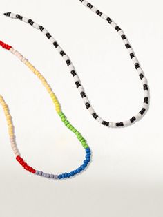 Our Artistic Beaded Layered Necklace is ready to bring every color possible to your look. Featuring black, white, and an array of colored beads, this double layered necklace is sure to bring some artistic vision to your everyday style. Want even more pops of color? Shop all of our colorful jewelry. Uncommon James, Every Color, Colorful Jewelry, Layered Necklace, Gift Exchange, Everyday Style, Layered Necklaces, Everyday Fashion, Color Pop