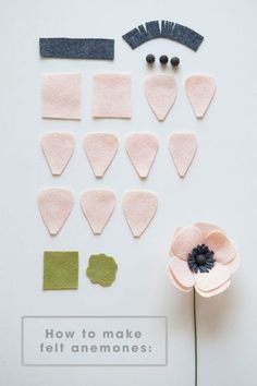 an image of how to make felt flowers