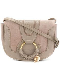 See By Chloé Hana crossbody bag - Neutrals See By Chloe Hana, Hanging Charms, Chloe Bag, Looks Chic, See By Chloe, Braided Leather, Grey Leather, Cowhide Leather, Leather Crossbody Bag