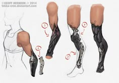 an image of the legs and ankles of a person with leg braces, showing how to