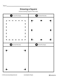 a square diagram with four squares and arrows on it, labeled in the following words