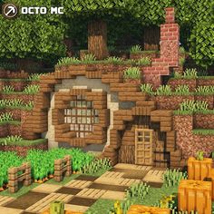 20 Coolest Minecraft Build Ideas - Mom's Got the Stuff Cave Home Entrance Minecraft, Minecraft Hus, Minecraft Homes, Mc House, Minecraft Garden