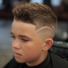 Boys Fade Haircut, Tan Skin Blonde Hair