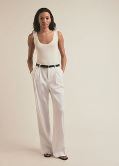 white linen Linen Pants For Work, Pants For Work, White Linen Pants, Linen Pant, Deep Autumn, European Vacation, White Pants, Linen Pants, White Linen