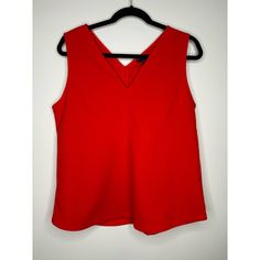 Ann Taylor Red V-Neck And Taylor Blouse Size Lp- Large New With Tags Can Be Dressed Up Or Down Perfect For Any Weather/Season 20 Inches Armpit To Armpit 25 Inches Length Red V-neck Vest For Spring, Chic V-neck Blouse, Casual Red V-neck Vest, Elegant Red Cami Tank Top, Casual Red V-neck Tank Top, V-neck Blouse With Vest For Work, Elegant Red V-neck Tank Top, V-neck Vest Top For Workwear, V-neck Vest Top For Work