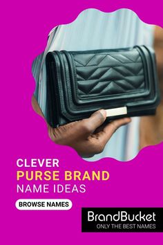 In this collection, you'll find 50+ catchy brand names for purse brands that will make sure your customers always have their eye on the latest trends. Whether you're looking for a sophisticated name for an upscale brand or a fun name for a more casual line, we've got you covered. Check out the names! purse brand name ideas, purse brand name, purse brands, stylish business name, clothing brand name generator, luxury branding, luxury names for business, luxury clothing Names For Business, Funny Purses, Purse Business, Branding Luxury, Shoes And Purse