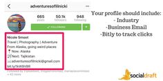 an email address is shown with the text'your profile should include business email - bitty to track clicks '