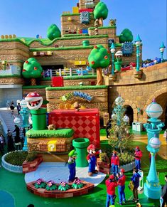 mario's mushroom land is shown in this image from the nintendo world exhibit at universal studios