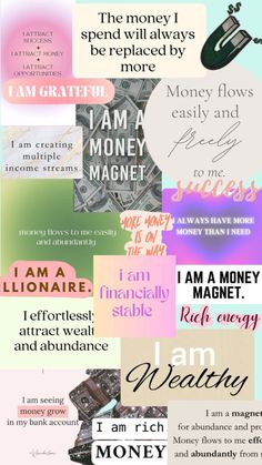 a collage of different types of words and phrases