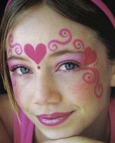 Kids Face Paint Ideas, Cool Face Paint Ideas, Cute Face Paint Ideas, Pink Face Paint, Cute Face Paint, Kids Face Painting Easy, Face Painting For Kids, Face Painting Ideas For Kids