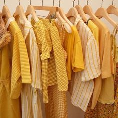 Photowall Ideas, App Ikon, Clothes Racks, Yellow Clothes, Yellow Walls