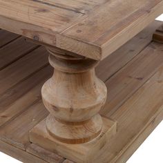 a close up of a wooden table on a white background