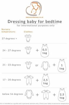 the instructions for dressing baby for bedtime