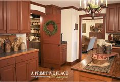 the kitchen is clean and ready to be used as a dining room or living room