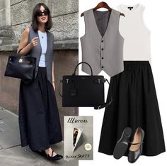 Simple Black Outfits Casual, Outfits Of The Week, Look Of The Day, Spring Look, Classy Fashion, Mode Inspo