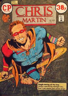 an old comic book with a man on the cover