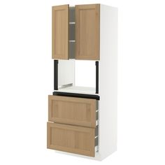 an image of a kitchen cabinet with drawers and cupboards on the bottom half side