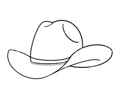 Cowboy Hat Instagram Highlight Cover, Easy Country Tattoos, Cowboy Boot Drawing Simple, Cowboy Hat Line Drawing, Cowgirl Hat Clipart, Cowboy Hat Template Free Printable, Cowboy Hat Svg Free, Cowboyhatt Tattoo, Drawing Of Cowboy Hat