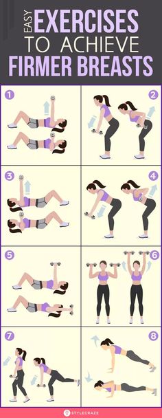 an exercise poster showing how to do the same exercises for your body and chest area