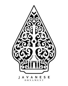 the logo for javaniese ornament, an art nouveau - inspired design