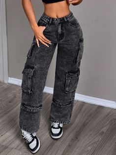 Fancy Pants Outfit, Dope Fashion Outfits, Neat Casual Outfits, Stylish Outfits Casual, Moda Denim, Casual Outfits For Teens, Jeans Cargo, Quick Outfits