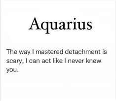 the words aquarius are written in black and white