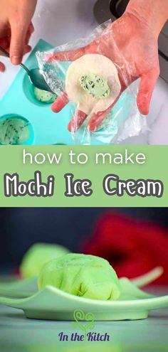 Mochi ice cream on dish with text overlay that says 'how to make mochi ice cream'. How To Make Mochi, What Is Mochi, Ice Cream Video, Mochi Balls, Ice Cream From Scratch, Ice Cream Videos, Mochi Ice, Mochi Recipe, Mochi Ice Cream