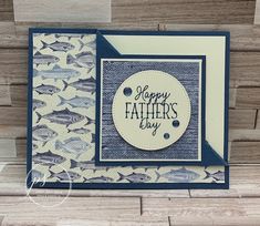 a father's day card with fish on it