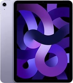 the new ipad air is shown in silver and purple, as well as an older model