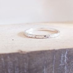 Simple Stacking Rings, Minimal Ring, Textured Ring, Ring Simple, Statement Ring Silver, Stacked Jewelry, Lovely Ring