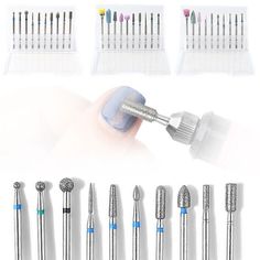 Nail Art Carbide Manicure Milling Cutters 10 PCs Nail Drill Kit Nail Drill Bits Nail Polish Gift, Country Nails, Nail Drill Bits, Gel Nail Colors, Manicure Kit, Safety Glasses, Wolfram, Pedicure Tools, Nail Polish Sets