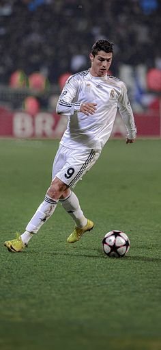 a soccer player in action on the field