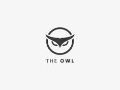 the owl logo on a white background