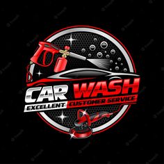 the logo for car wash, which is an excellent customer service company that has been awarded