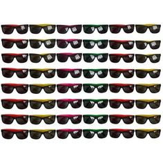 Funny Party Hats Sunglasses in Bulk - 48 Pack - Neon Party Sunglasses - Sunglasses Pack - Party Favors Size: 48 Pairs.  Color: Green. Bridal Party Sunglasses, Sunglasses Party Favor, Neon Party Supplies, Glasses Fashion Eyewear, Neon Sunglasses, Novelty Sunglasses, Party Sunglasses, Cool Glasses, Neon Party