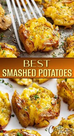 the best smashed potatoes with cheese and herbs