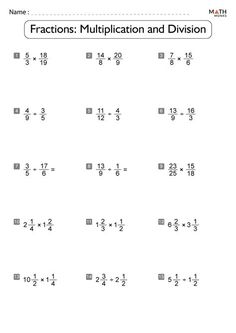 fraction addition worksheet with two digit numbers and one digit number on the same page