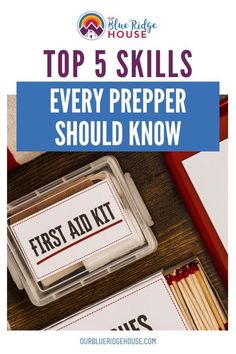 Top 5 Skills every prepper should know. Prepping tips for beginners. Emergency Go Bag, Basic First Aid, Communications Plan, Emergency Plan, Bike Trips, Disney Diy, First Aid Kit