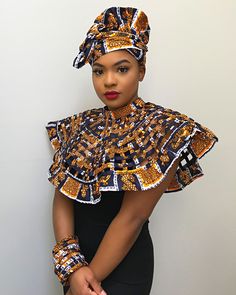 Lana African print web Shoulder Choker Necklace - Afrilege African Hair Accessories, Shoulder Necklace, African Accessories, Necklace African, Statement Collar Necklace, African Inspired Fashion, African Fashion Women, African Clothing Styles, African Jewelry