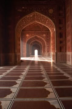 an archway in the middle of a building